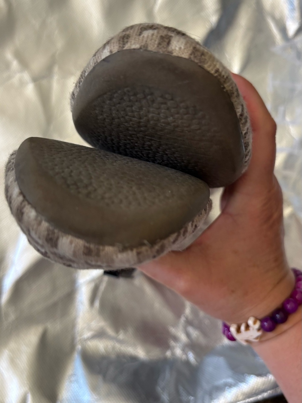 allbirds Taupe Leopard Knit Slip-On Ballet Flats 8.5 - Picture 3 of 5
